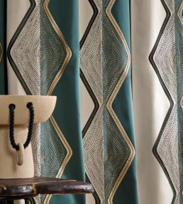 Mesa Fabric by Casamance Noir