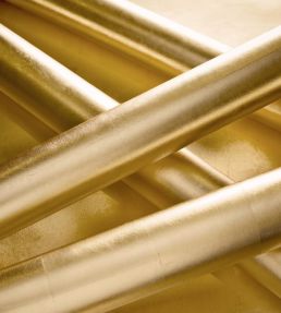 Metal Leaf Wallpaper by Thibaut Metallic Gold
