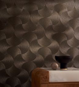 Meteore Wallpaper by Casamance Sable