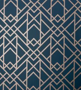 Metro Wallpaper by 1838 Wallcoverings Midnight