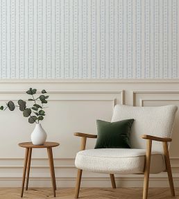 Meuse Wallpaper by Kate Medlicott Cloudy Blue