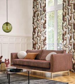 Michigan Fabric by Camengo Brume