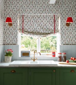 Mickey & Minnie Wallpaper by Sanderson Bonbon Blue