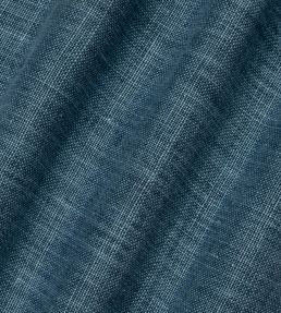 Mid Weight Laundered Linen Fabric by Volga Linen Delft Blue