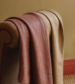 Mid Weight Laundered Linen Fabric by Volga Linen Golden Flax