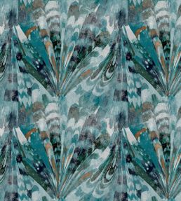 Midi Rutland Fabric by Arley House Teal