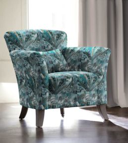 Midi Rutland Fabric by Arley House Teal
