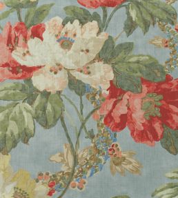 Peony Fabric by Andrew Martin Summer Sky