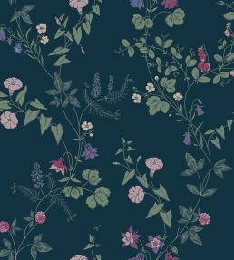 Midsummer Eve Wallpaper by Borastapeter Indigo