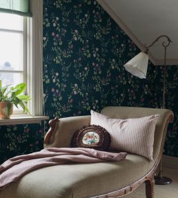 Midsummer Eve Wallpaper by Borastapeter Indigo
