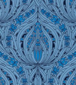 Mildmay Wallpaper by Sanderson Majorelle Blue