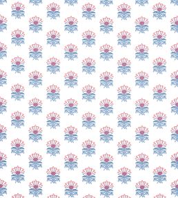 Milford Fabric by Anna French Red and Blue