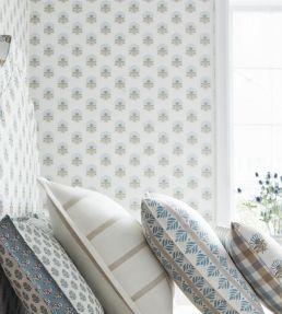 Milford Wallpaper by Anna French Blue
