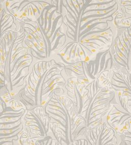 Millie Feuilles Performance Fabric by Christopher Farr Cloth Celeste