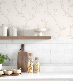 Milton Wallpaper by 1838 Wallcoverings Natural