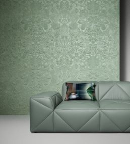 Mimic Moth Wallpaper by Moooi Sage