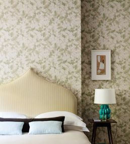 Mimosa Wallpaper by Jane Churchill Blue