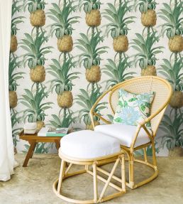 Ananas Wallpaper by MINDTHEGAP Yellow