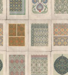 Arabesque Wallpaper by MINDTHEGAP Green, Orange