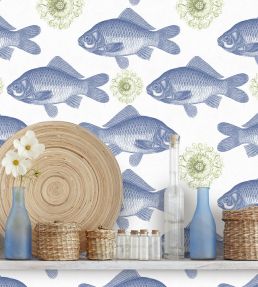 Fish Wallpaper by MINDTHEGAP Blue