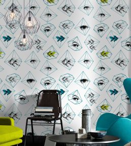 Fish Eye Wallpaper by MINDTHEGAP Aqua