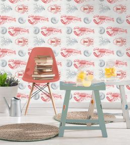 Lobster Wallpaper by MINDTHEGAP Red
