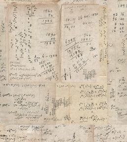 Math Wallpaper by MINDTHEGAP Taupe