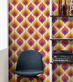 Ottoman Pattern Wallpaper by MINDTHEGAP Red