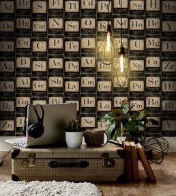 Periodic Table of Elements Wallpaper by MINDTHEGAP Black