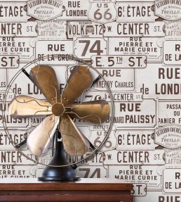 Street Signs Wallpaper by MINDTHEGAP Sepia
