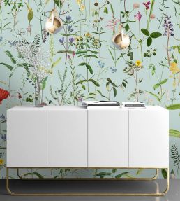 Aquafleur Wallpaper by MINDTHEGAP Aquamarine