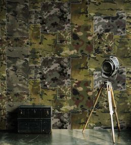 Camo Wallpaper by MINDTHEGAP Black,Green