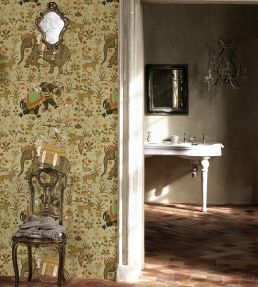 Hindustan Wallpaper by MINDTHEGAP Brown,Green