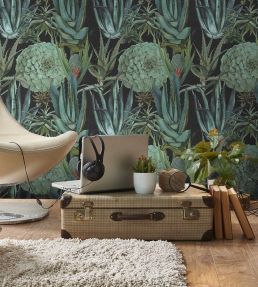Succulentus Wallpaper by MINDTHEGAP Anthracite