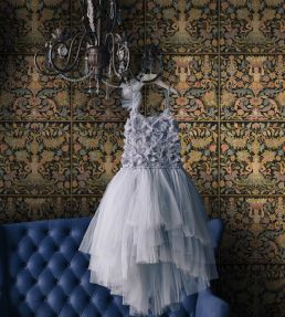Brocade Wallpaper by MINDTHEGAP Anthracite