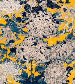 Chrysanthemums Wallpaper by MINDTHEGAP Yellow