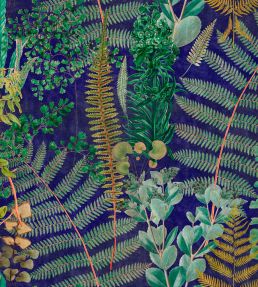 Green Sanctuary Wallpaper by MINDTHEGAP Anthracite