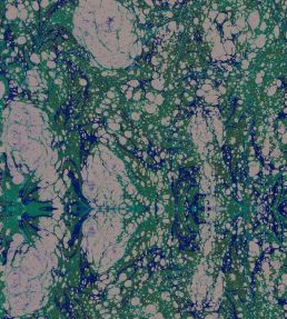 Marbled Paper Wallpaper by MINDTHEGAP Blue, Green, Grey