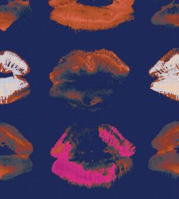 Neon Kiss Wallpaper by MINDTHEGAP Indigo