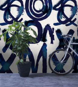 Spontaneus Mural by MINDTHEGAP Blue