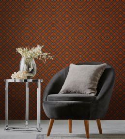 Unusual Tartan Wallpaper by MINDTHEGAP Black, Brown