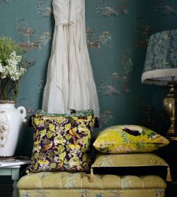 La Voliere Fabric by MINDTHEGAP Green