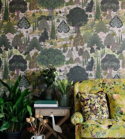 Royal Garden Fabric by MINDTHEGAP Green