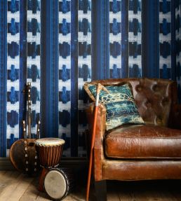 Yoruba Wallpaper by MINDTHEGAP Indigo