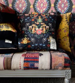 Transylvania Folk Fabric by MINDTHEGAP Navy