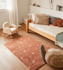 Lorena Canals Mini Dot rug Chestnut C-MDOT-CHS Chestnut