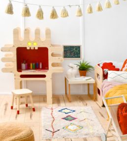 Lorena Canals Mini Kaarol rug Natural/Multicolour C-MI-KAA Natural/Multicolour