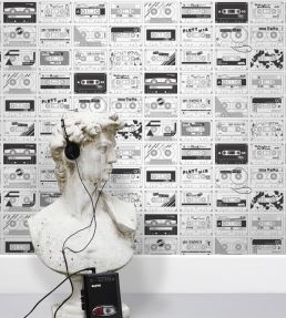 C60 Wallpaper by Mini Moderns Snow
