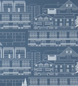 Do you live in a town? Wallpaper by Mini Moderns Blueprint