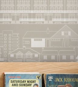 Do you live in a town? Wallpaper by Mini Moderns Blueprint